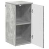 vidaXL Gabinete de Ba&ntilde;o con puerta Gris Concreto 30 x 31,5 x 61 cm