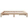 vidaXL Estructura de cama sin colch&oacute;n madera de pino blanca 140x200 cm