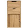 vidaXL Mueble auxiliar con cajones ODDA 40x24x79 cm madera maciza pino