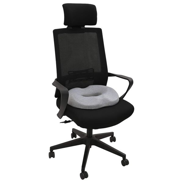 vidaXL Almohada con almohada Gris Claro 42 x 37 x 8 cm Algod&oacute;n