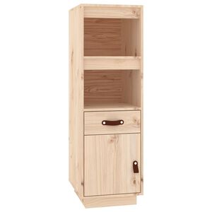 vidaXL Aparador alto madera maciza de pino 34x40x108,5 cm