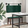 vidaXL Cabecera Colgante Verde oscuro 110 x 55 x 5 cm Terciopelo
