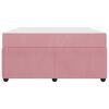vidaXL Estructura de cama con colch&oacute;n Rosa 140 x 200 cm tela