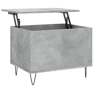 vidaXL Mesa de centro madera contrachapada gris hormig&oacute;n 60x44,5x45 cm