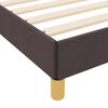 vidaXL Cama tipo Box Spring Marr&oacute;n Oscuro 120 x 190 cm tela