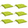 vidaXL Cojines de silla de jardín 6 uds tela Oxford verde 40x40x7 cm