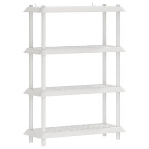 vidaXL Estanter&iacute;a 4 niveles 100 x 40 x 136,5 cm PP Blanco