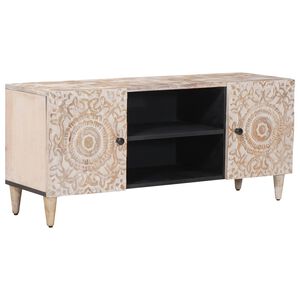 vidaXL Mueble de TV 105 x 33,5 x 46 cm Madera de mango maciza