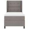 vidaXL Cama tipo Box Spring con colch&oacute;n Taup&eacute; 80 x 200 cm tela