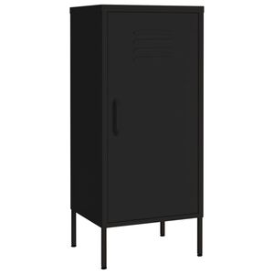 vidaXL Armario de almacenamiento acero negro 42,5x35x101,5 cm