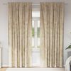 vidaXL Cortinas de Terciopelo 2 pcs Crema 245 x 140 cm Terciopelo