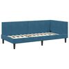 vidaXL Estructura de cama en esquina Azul 80 cm x 200 cm Terciopelo