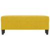 vidaXL Banco de terciopelo amarillo 100x35x41 cm