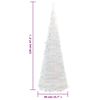 vidaXL &Aacute;rbol de Navidad artificial desplegable 50 LED blanco 120 cm