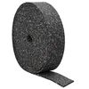 vidaXL Rollo de gr&aacute;nulos de caucho Negro 2000 x 10 x 0,6 cm Goma