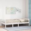 vidaXL Cama para ni&ntilde;os sin colch&oacute;n madera maciza pino blanca 90x190 cm
