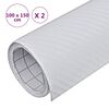 vidaXL Láminas 3D para coches 2 uds blanco 100x150 cm