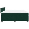 vidaXL Cama box spring con colch&oacute;n terciopelo verde oscuro 180x200 cm