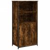 vidaXL Aparador alto madera contrachapada roble ahumado 62x36x121,5 cm