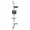 vidaXL &Aacute;rbol rascador para gatos de pared gris oscuro 187 cm