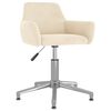 vidaXL Sillas de comedor giratorias 4 unidades terciopelo color crema