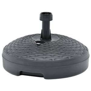 vidaXL Base de sombrilla rellenable arena/agua rat&aacute;n de pl&aacute;stico 20 L