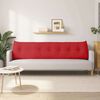 vidaXL Coj&iacute;n de Espalda Rojo 200 x 24 x 50 cm tela