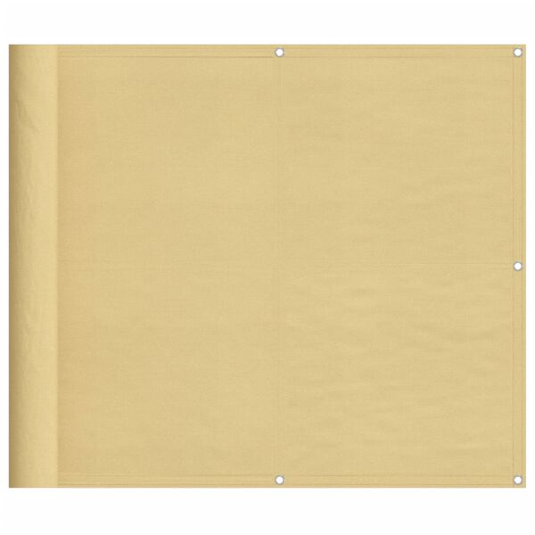 vidaXL Pantalla de balc&oacute;n 100% poli&eacute;ster Oxford color arena 90x700 cm