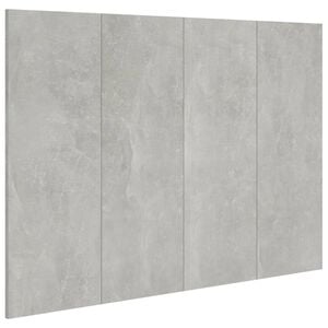 vidaXL Cabecero de cama madera contrachapada gris 120x1,5x80 cm