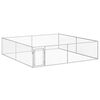 vidaXL Perrera de exterior de acero galvanizado 4x4x1 m