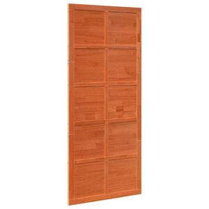 vidaXL Puerta Corrediza Marrón cera 100 x 2,5 x 208 cm