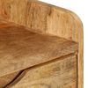 vidaXL Mesita de noche de madera maciza de mango 40x30x59,5 cm