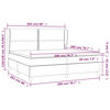 vidaXL Cama box spring con colch&oacute;n terciopelo rosa 200x200 cm