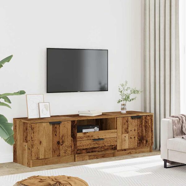 vidaXL Mueble de TV de madera antigua 140x35x40 cm Madera ingenier&iacute;a