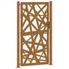 vidaXL Puerta de jard&iacute;n 100x175 cm acero corten dise&ntilde;o ligero