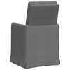vidaXL Sillas de comedor 2 pcs Gris oscuro 57 x 67 x 98 cm tela