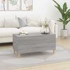 vidaXL Mesa de centro madera contrachapada gris Sonoma 90x44,5x45 cm
