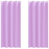 vidaXL Cortinas Opacas con Anillas 2 uds. Morado 260 x 140 cm