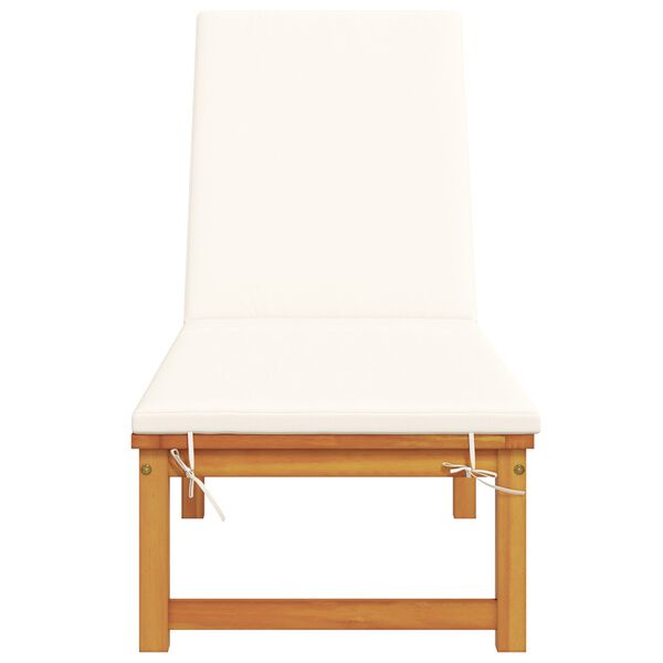 vidaXL Tumbona Marr&oacute;n 202 x 53 x 89 cm Madera de Acacia S&oacute;lida