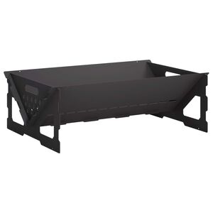 vidaXL Hoguera Negro 60 x 40 x 20 cm Acero