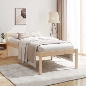 vidaXL Cama senior individual peque&ntilde;a sin colch&oacute;n 75x190 cm