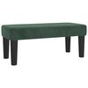 vidaXL Cama box spring con colch&oacute;n terciopelo verde oscuro 100x200 cm
