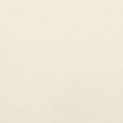 vidaXL Cojín de banco de jardín tela Oxford blanco crema 120x50x7 cm