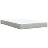 vidaXL Cama box spring con colch&oacute;n terciopelo gris claro 120x200 cm