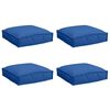 vidaXL Coj&iacute;n 4 pcs Azul Royal 40 x 40 x 8 cm Tela Oxford