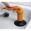 Drain Buster Desatascador de desag&uuml;es de mano naranja y negro