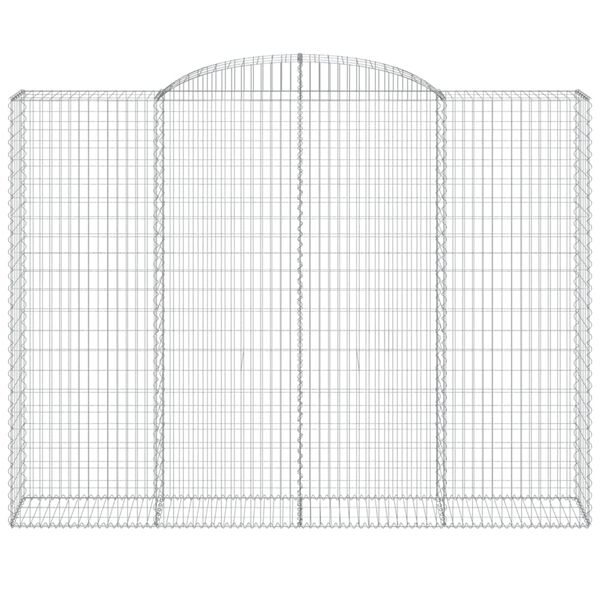 vidaXL Cestas de gaviones 6 uds forma de arco hierro 300x50x220/240 cm