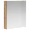 vidaXL Armario con espejo de ba&ntilde;o Roble artisan 60 x 14,5 x 70 cm