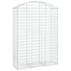 vidaXL Cesta gaviones forma arco hierro galvanizado 150x50x200/220 cm
