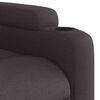 vidaXL Sillón eléctrico reclinable elevable de tela marrón oscuro